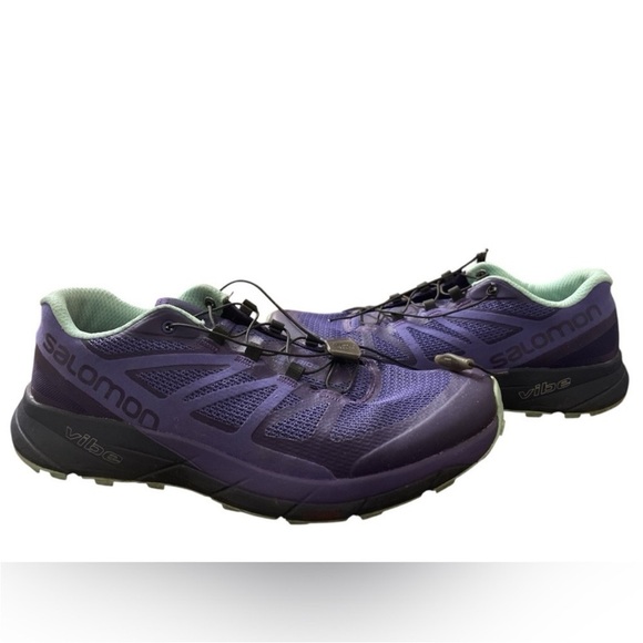 XT-WHISPER Grey | Salomon Salomon Purple Athletic Trail Shoes with Rugged Outsole